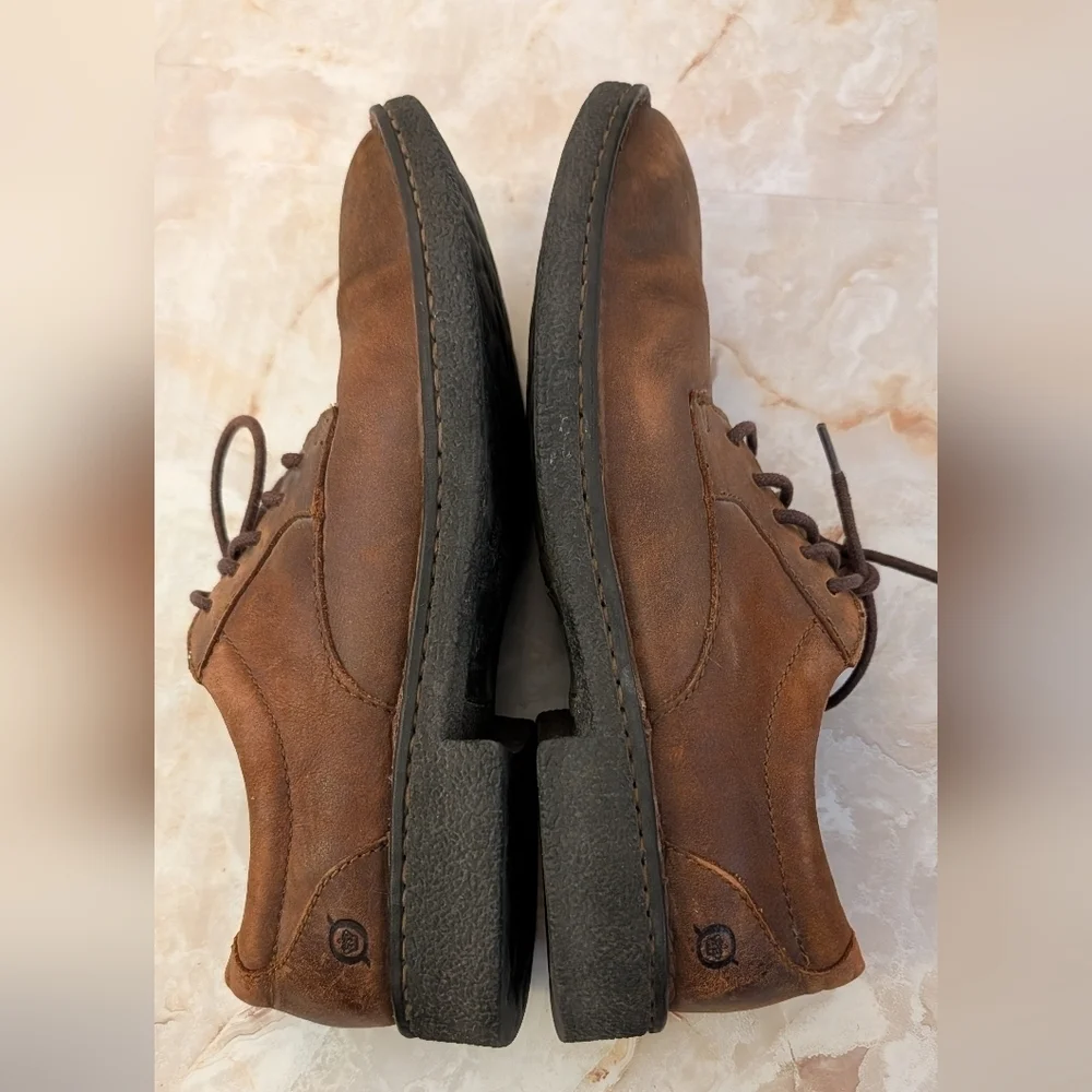 Born Brown Leather Men's Shoes Size 8